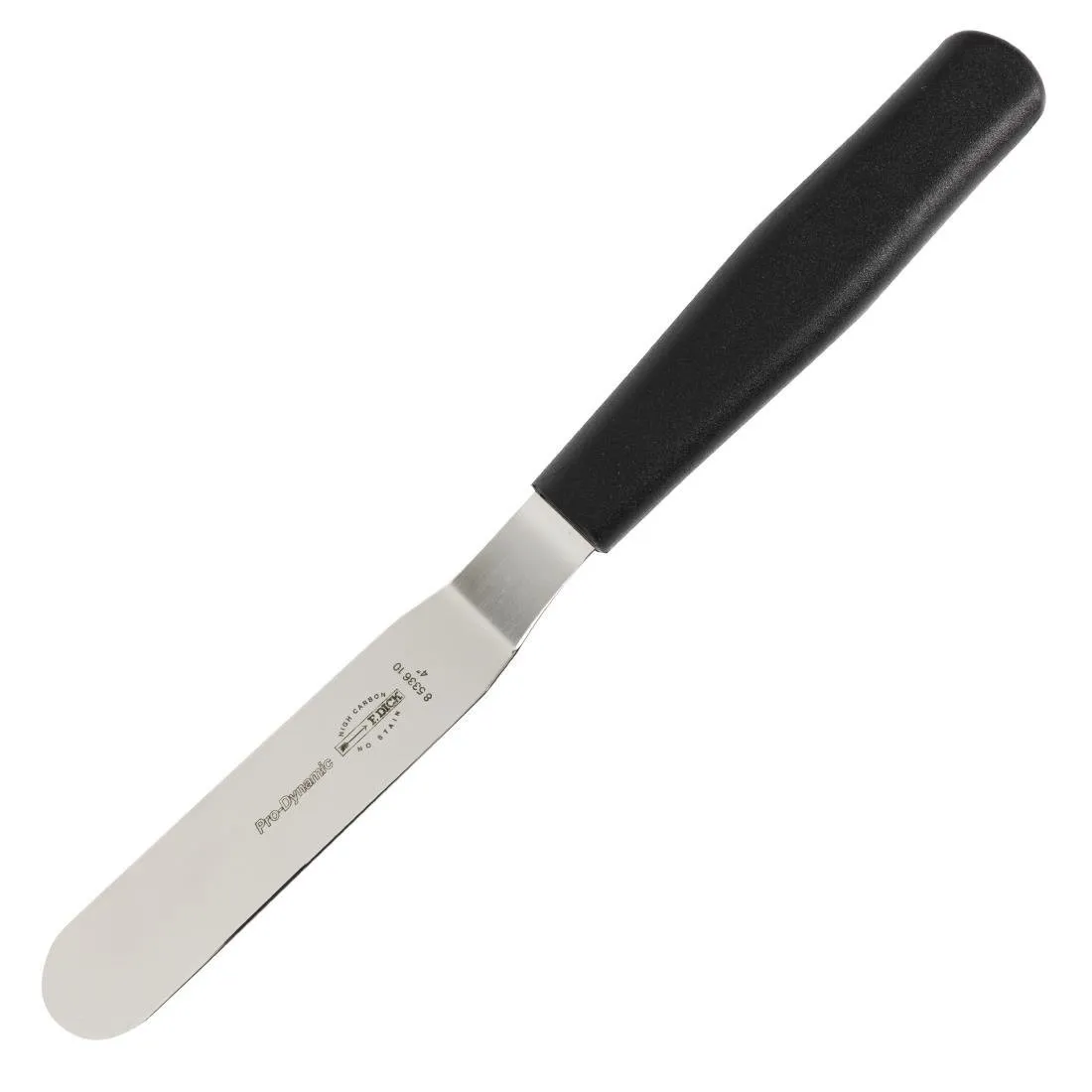 Abgewinkelter Edelstahlspatel - 10 cm