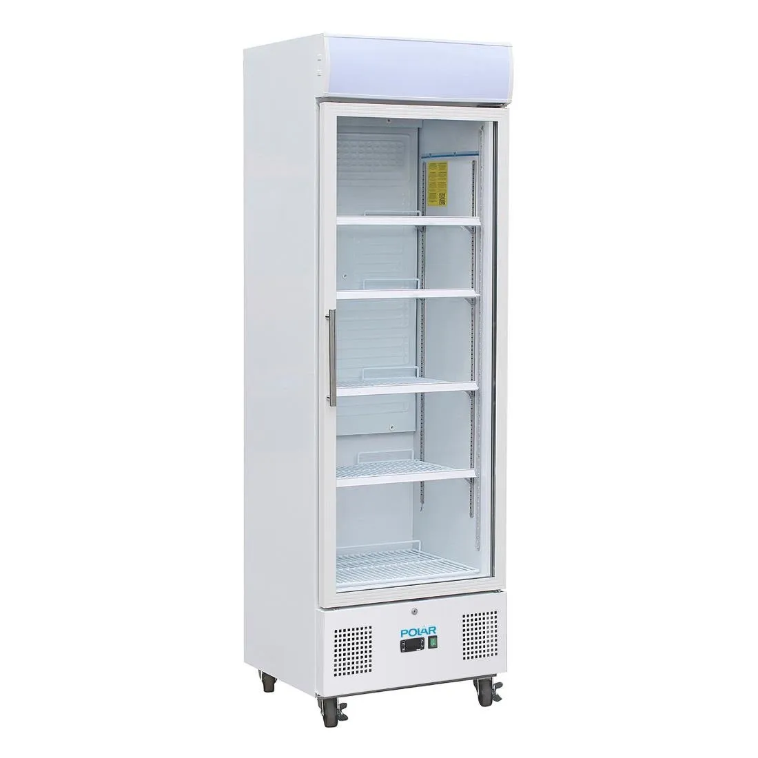 Kühlschrank mit weißer Frontscheibe Serie G - 336 L