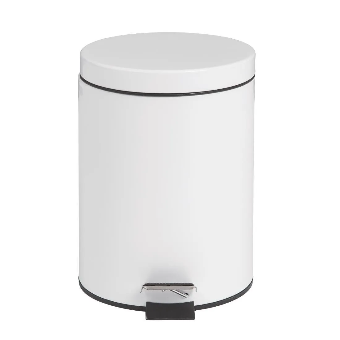 Mülleimer mit Pedal Weiß - 5 L