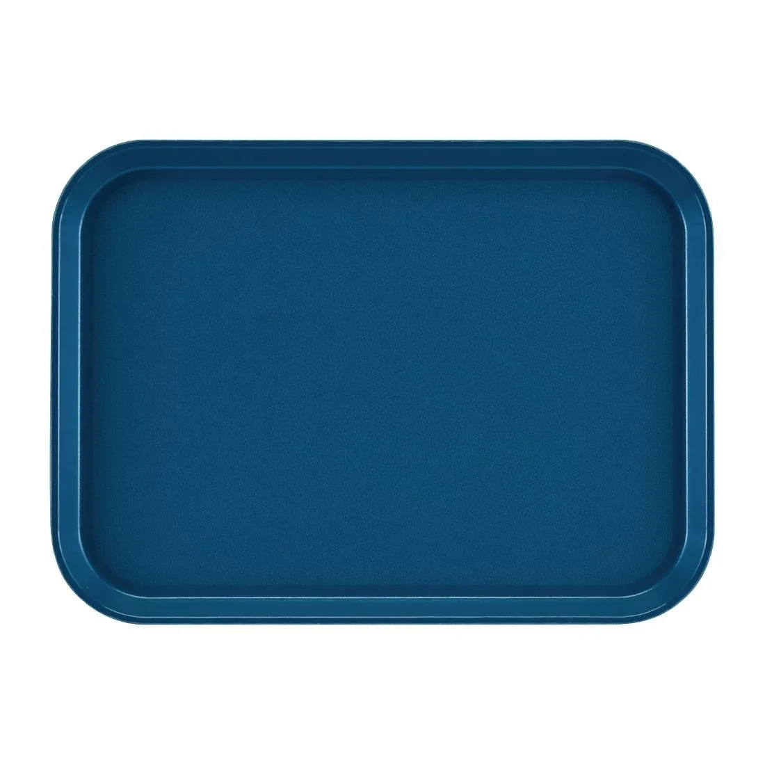 Rechteckiges rutschfestes Tablett aus Epictread-Glasfaser in Blau 350 mm