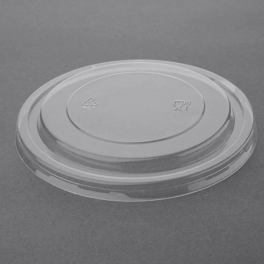 Deckel für Salatschüsseln aus runden Kraft-PET - Packung mit 300 Stück