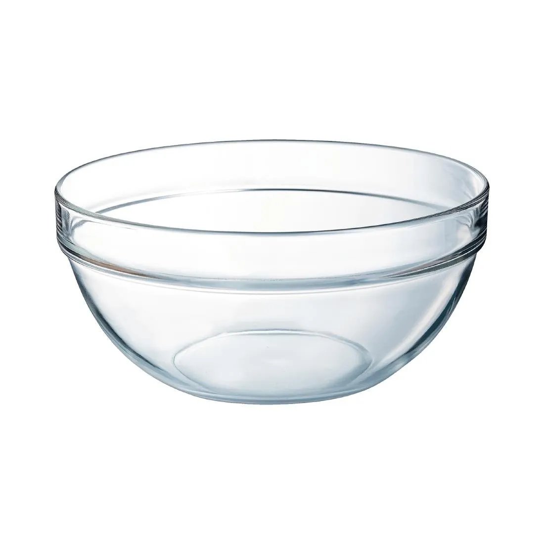 Stapelbare Glasschüsseln aus gehärtetem Glas - Ø290 mm - Set mit 6 Stück