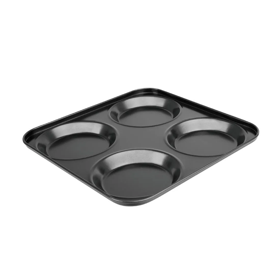 Antihaftbeschichtete Platte mit 4 runden Formen - L 235 x B 235mm