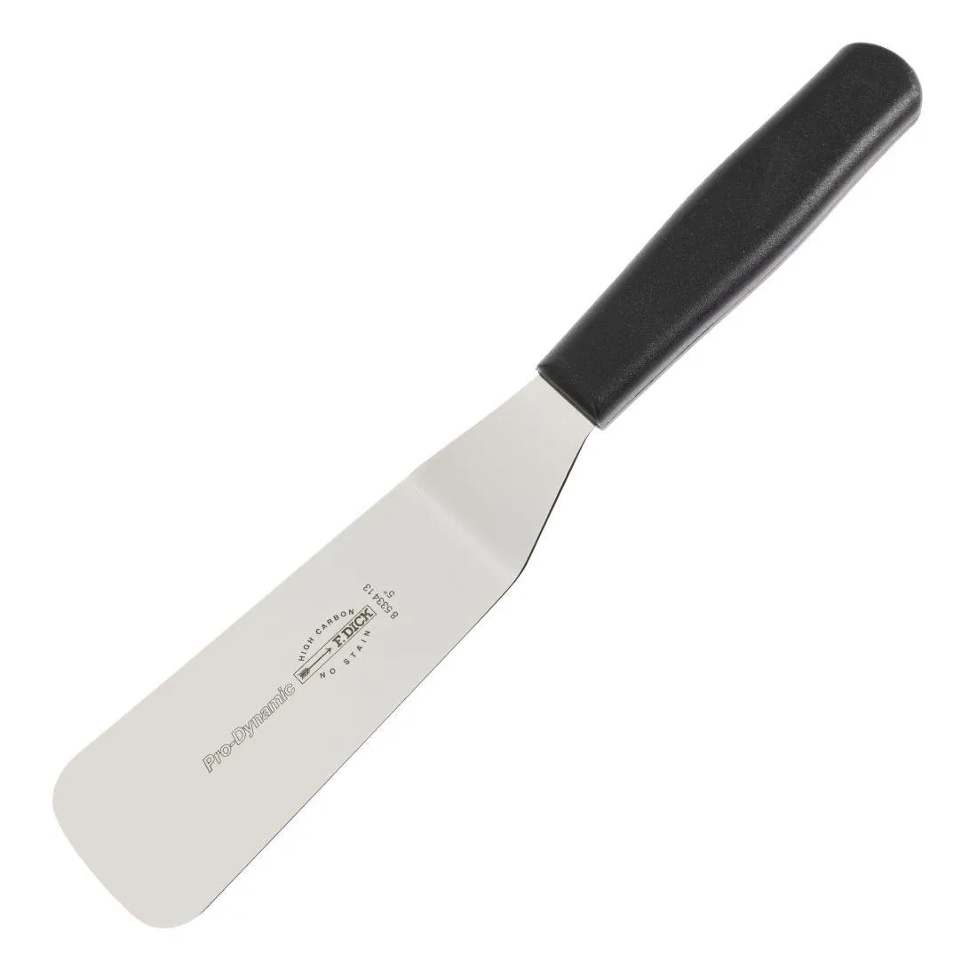Gebogener Edelstahlspatel - 13 cm