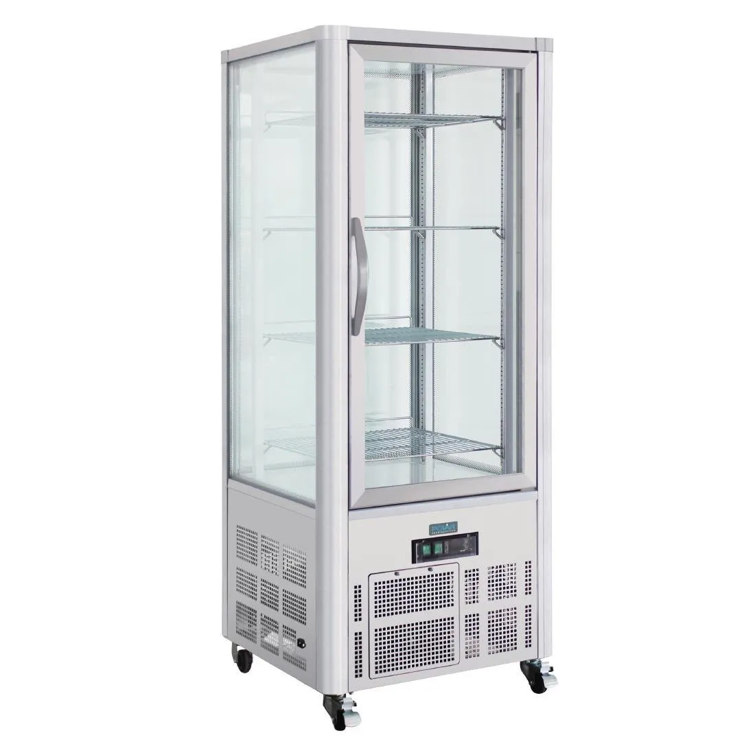 Patisserie-Vitrine aus Edelstahl mit 1 Glastür Serie G - 400L