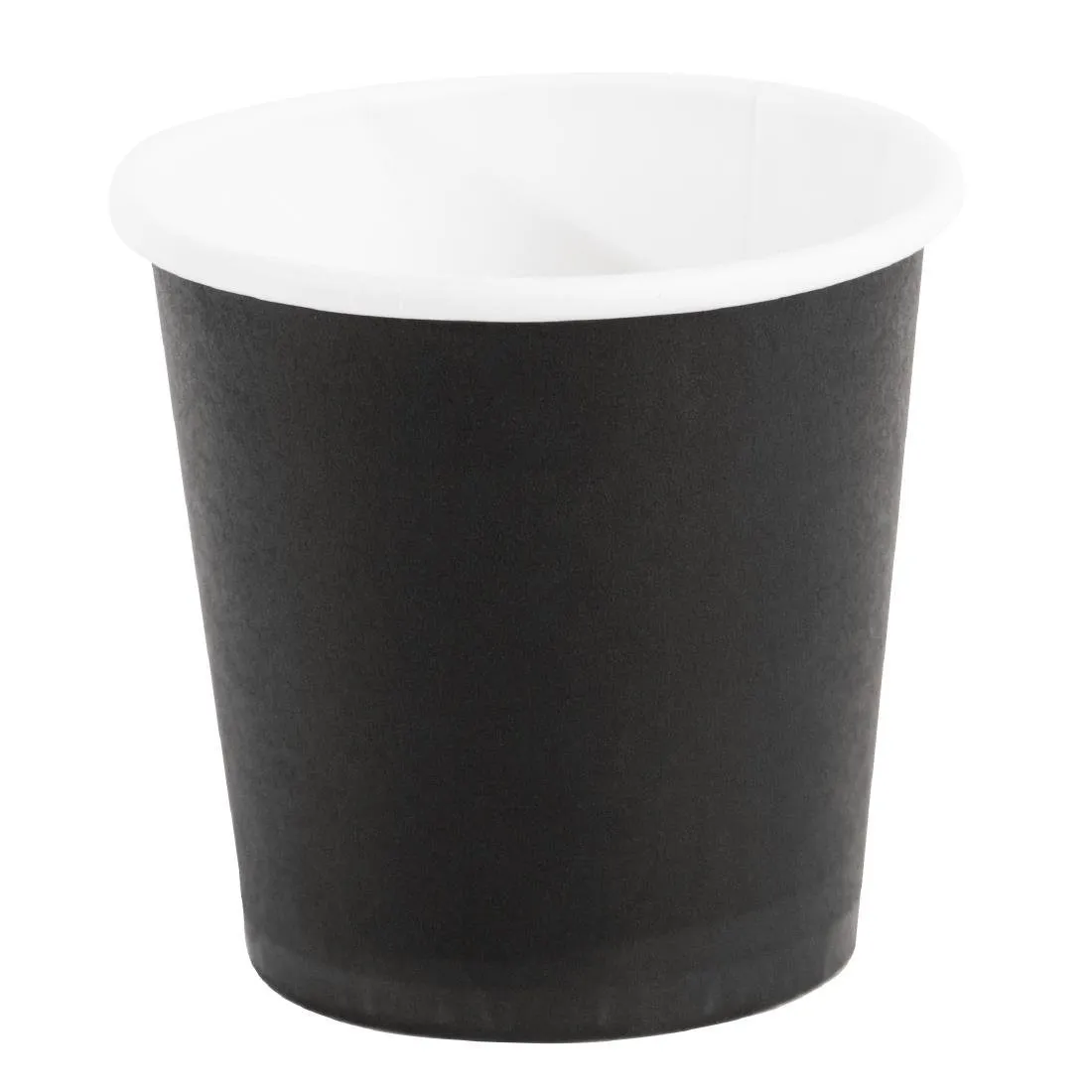 Einweg-Espresso-Kaffeetassen Schwarz - 120 ml - Packung mit 1000