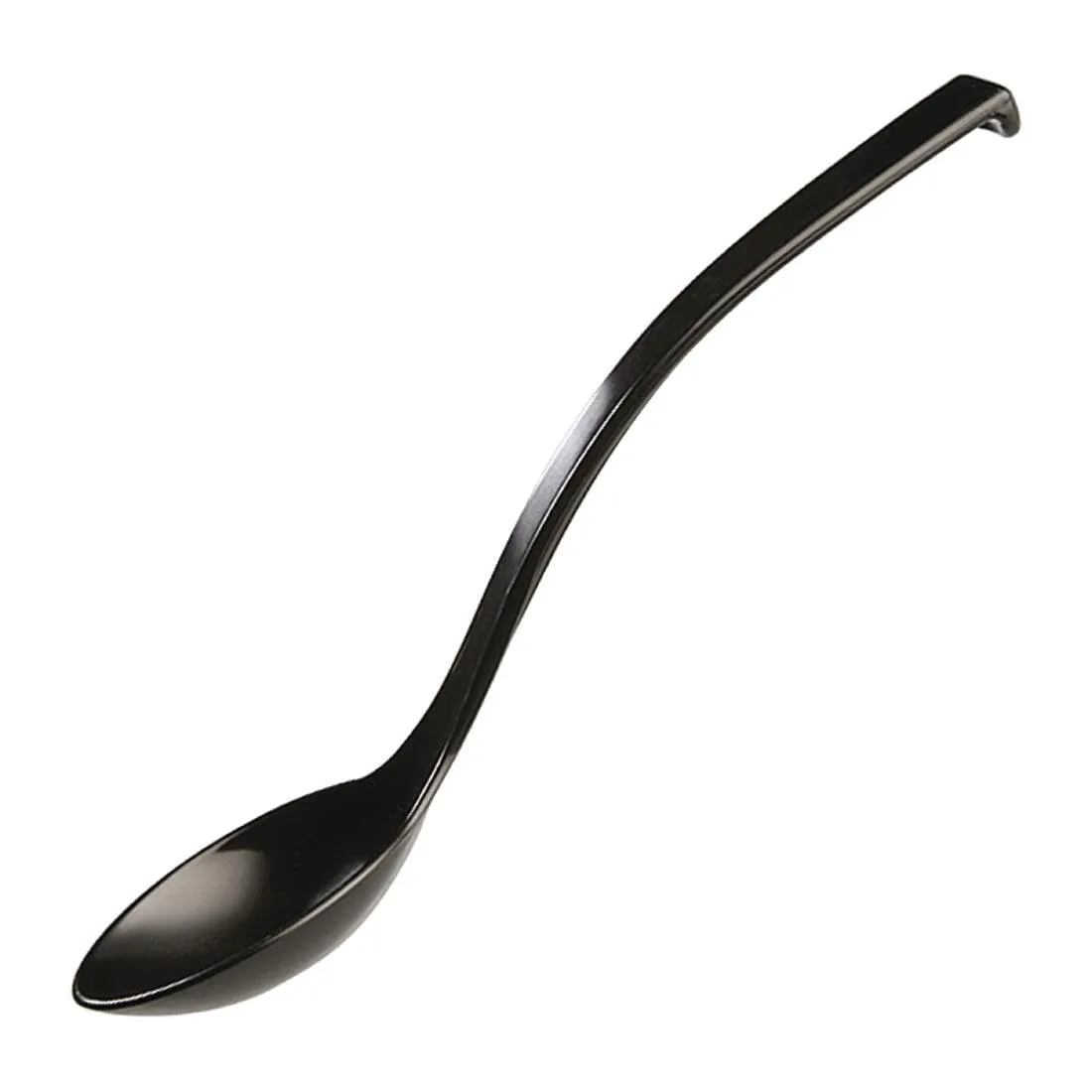 Schwarzer Catering-Löffel - Set mit 6 Stück