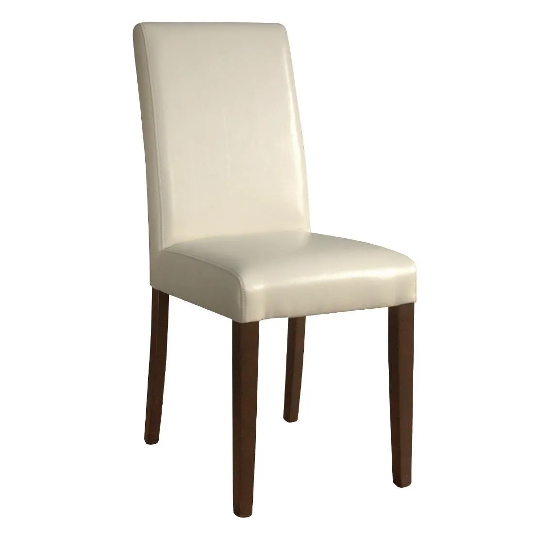 Stühle aus Kunstleder - Creme