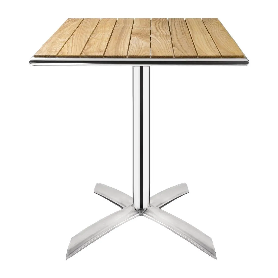 Bistro-Quadrattisch mit klappbarer Eschenholzplatte - 600 mm