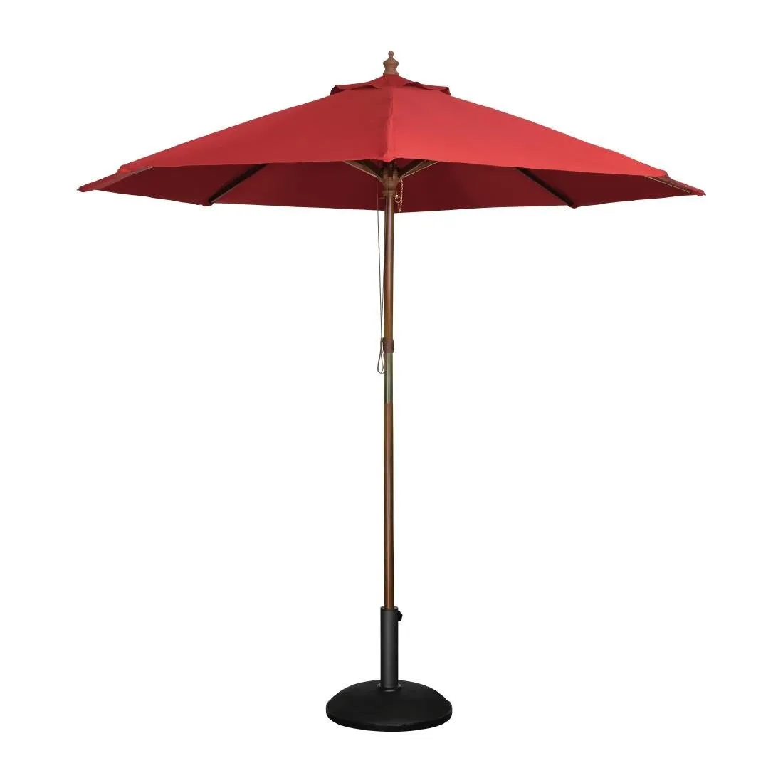 Runder roter Sonnenschirm - 2,5 m