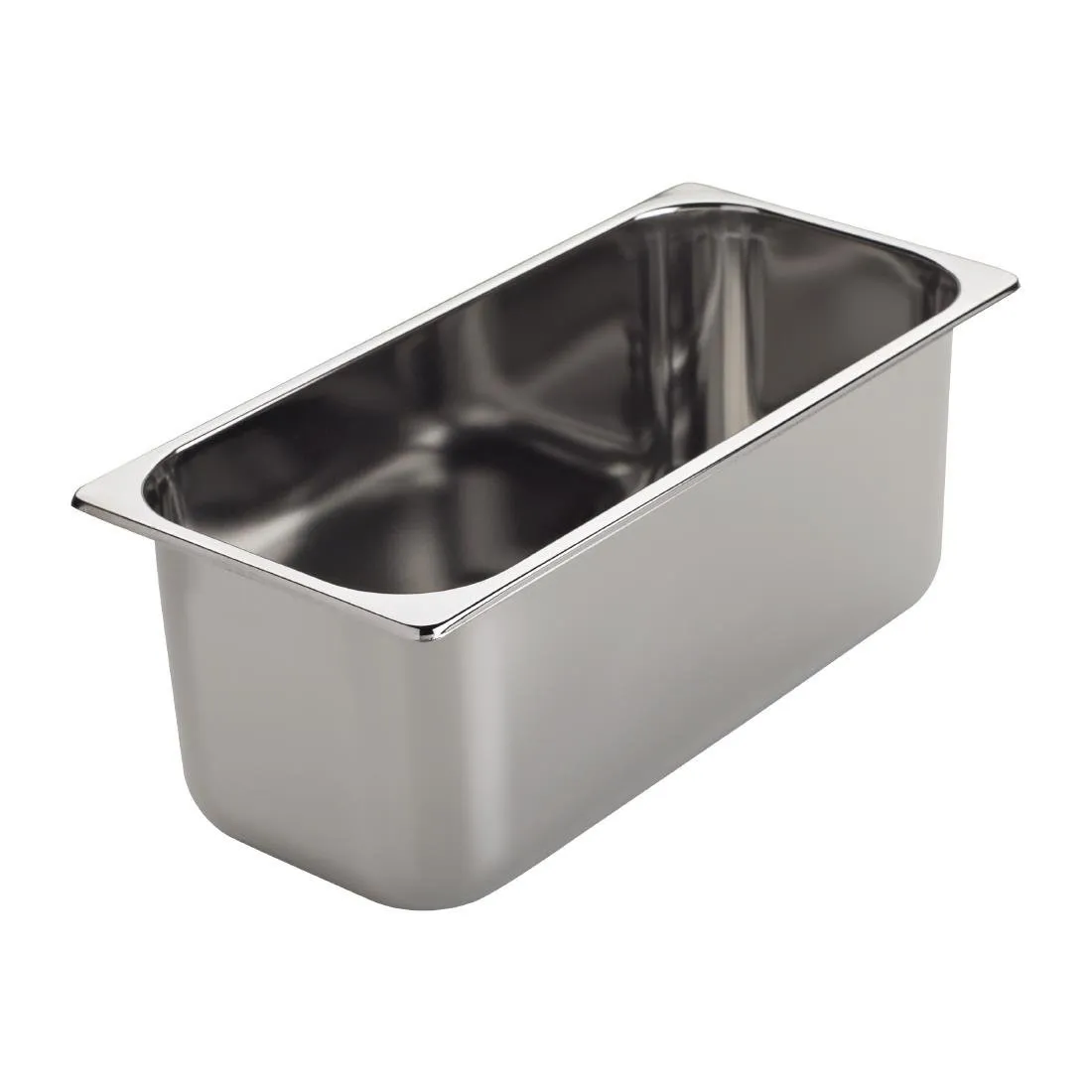 Edelstahl-Eisbehälter 360 x 165 x 150 mm