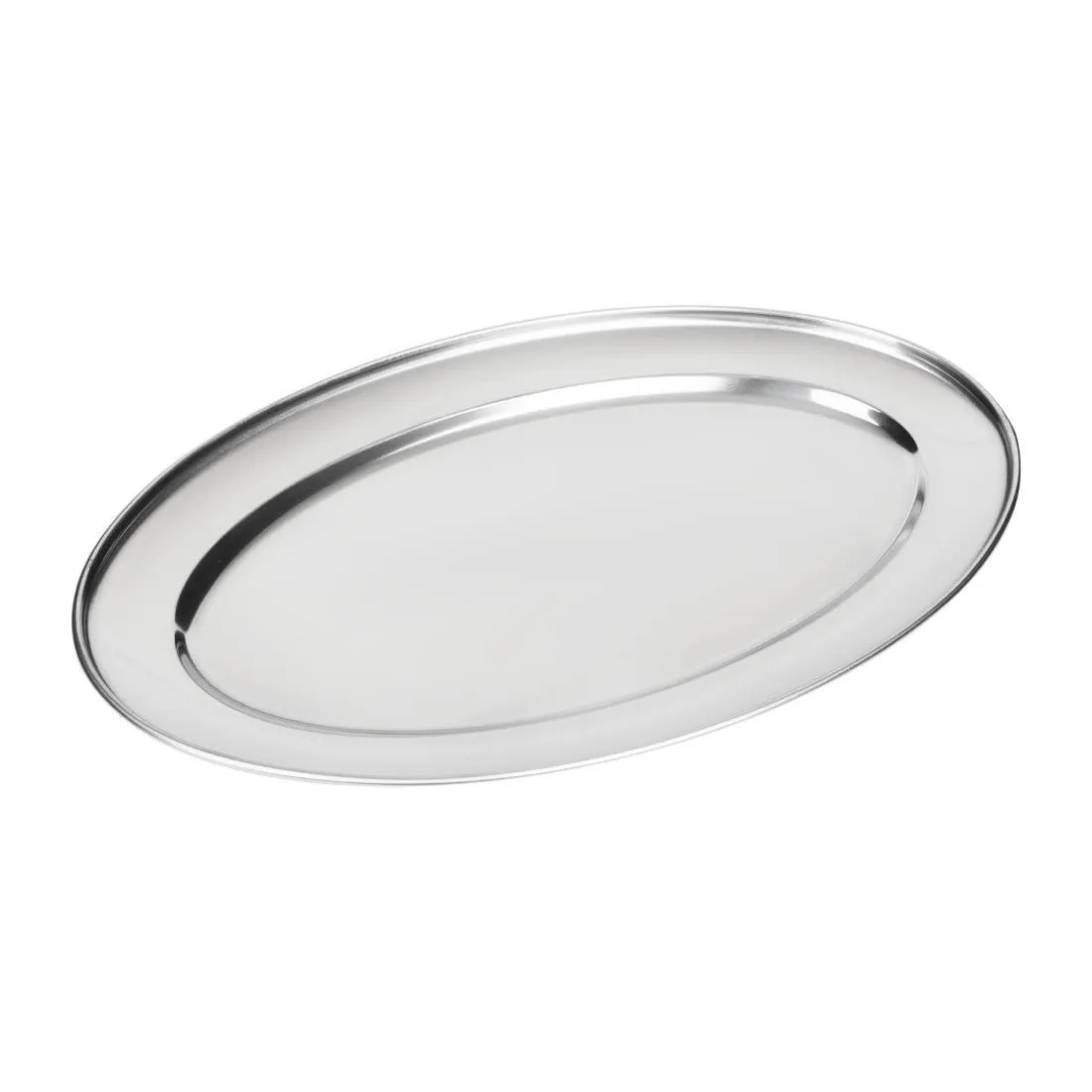 Servierplatte Oval Edelstahl - 605mm