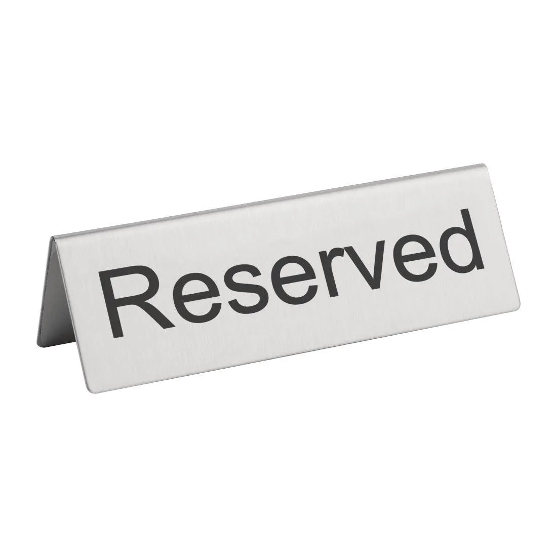Tischstaffeleien aus Edelstahl "Reserviert" - Set von 10