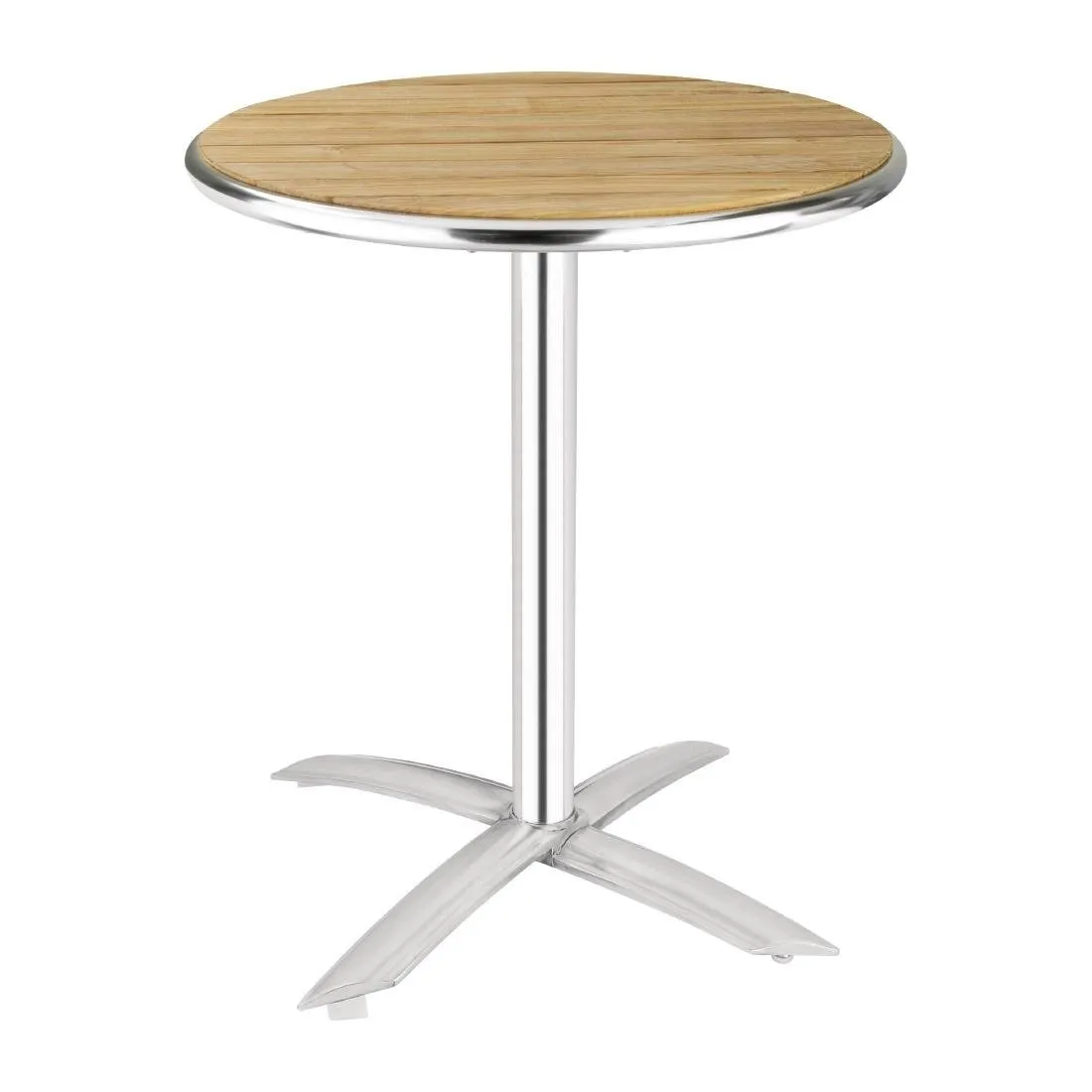 Tisch mit klappbarem Holzplatte Ø 60 cm