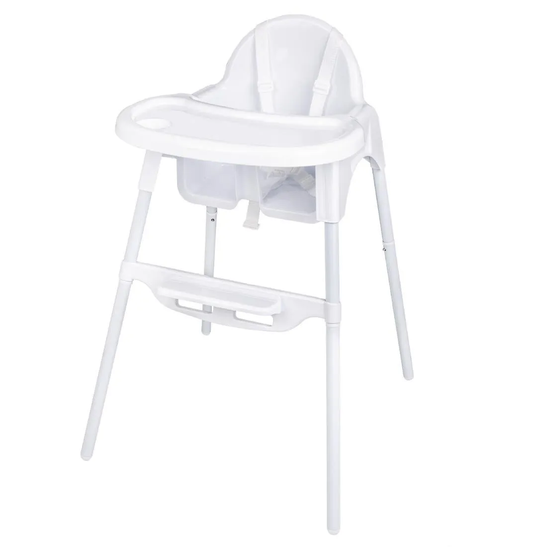 Hochstuhl Baby Weiß Glänzend
