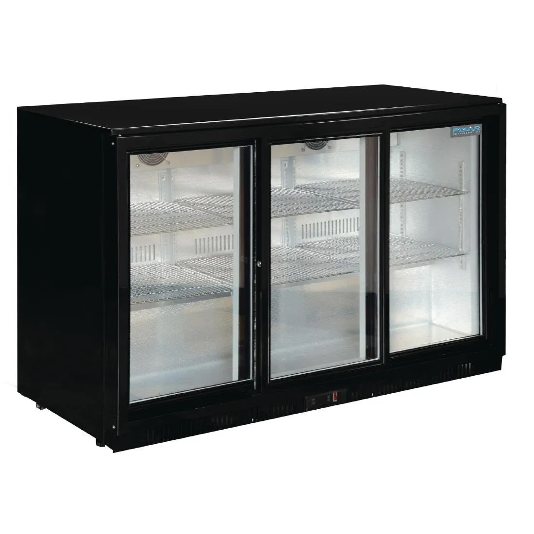 Kühltheke - 3 Schiebetüren aus Glas - 330 L