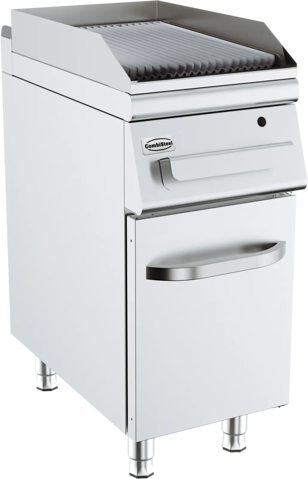 Gasgrill mit gerillter Platte - 400 x 700 mm