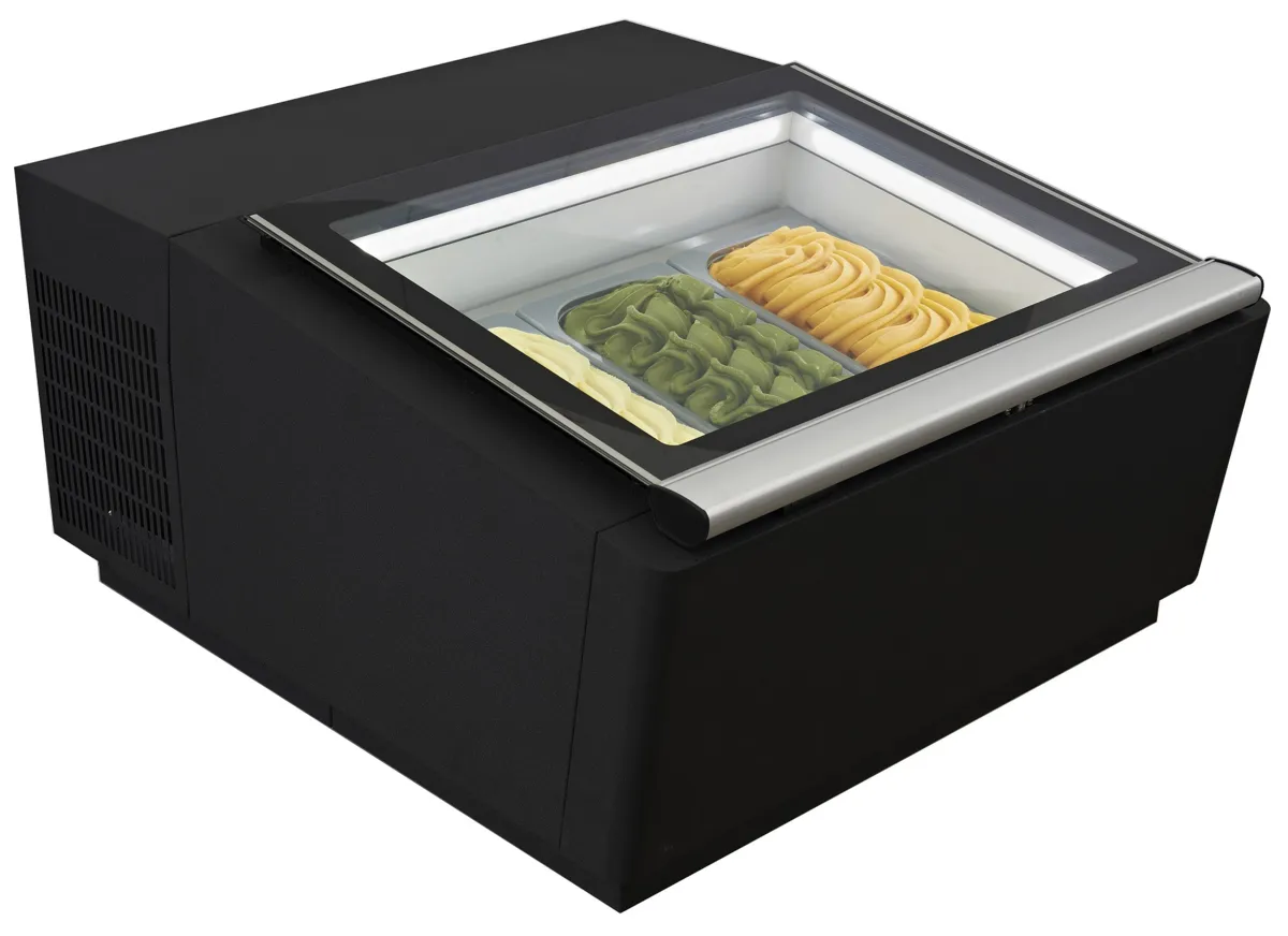 Eistheke Schwarz - Statisch - 3 x 5 L