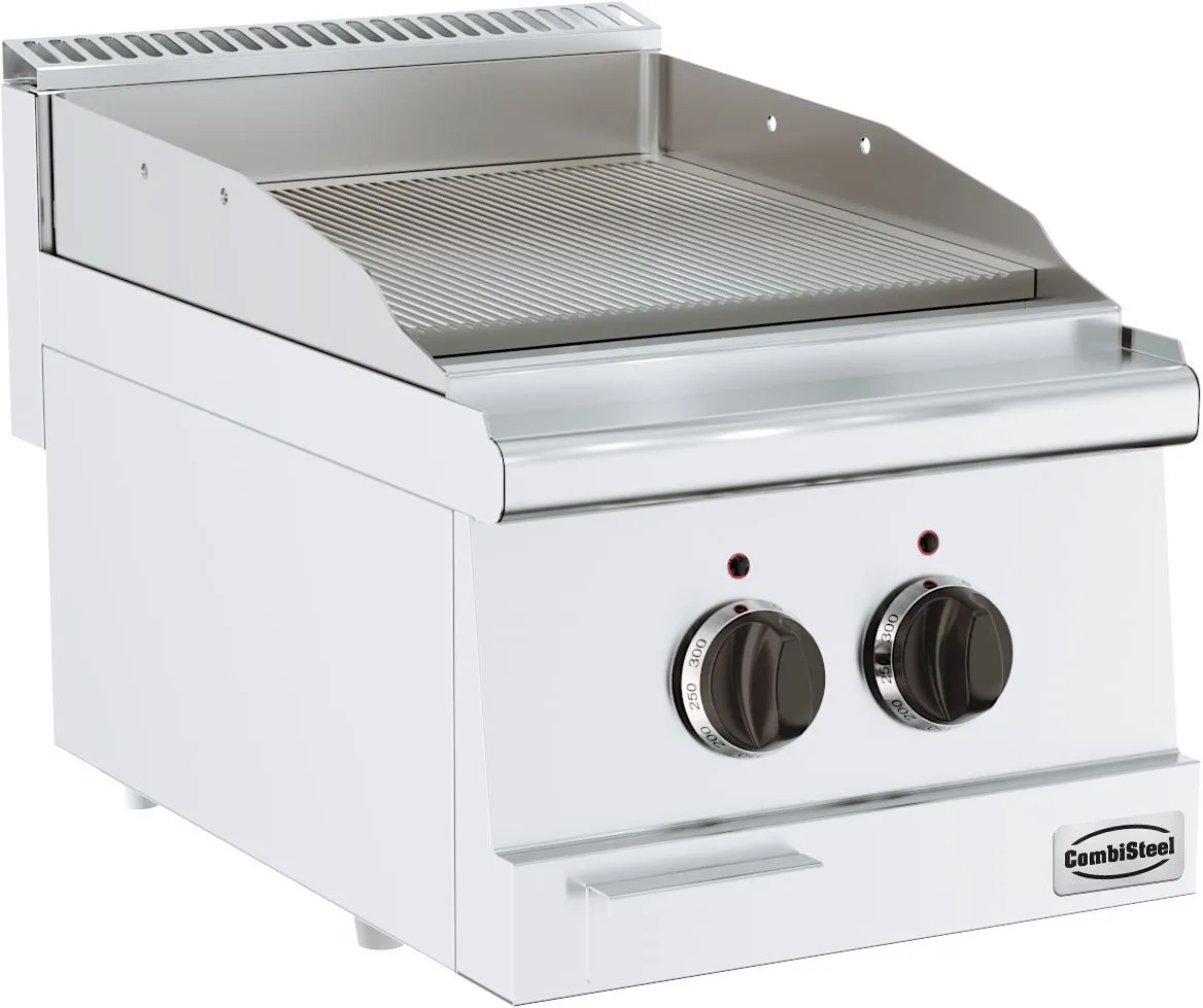 Elektrische gerillte Plancha zum Aufstellen - 600 - 3600 W