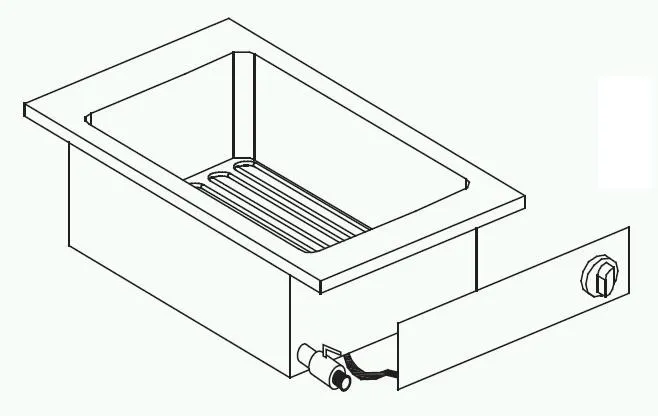 Einbau-Elektrofritteuse Drop-In - 10 L
