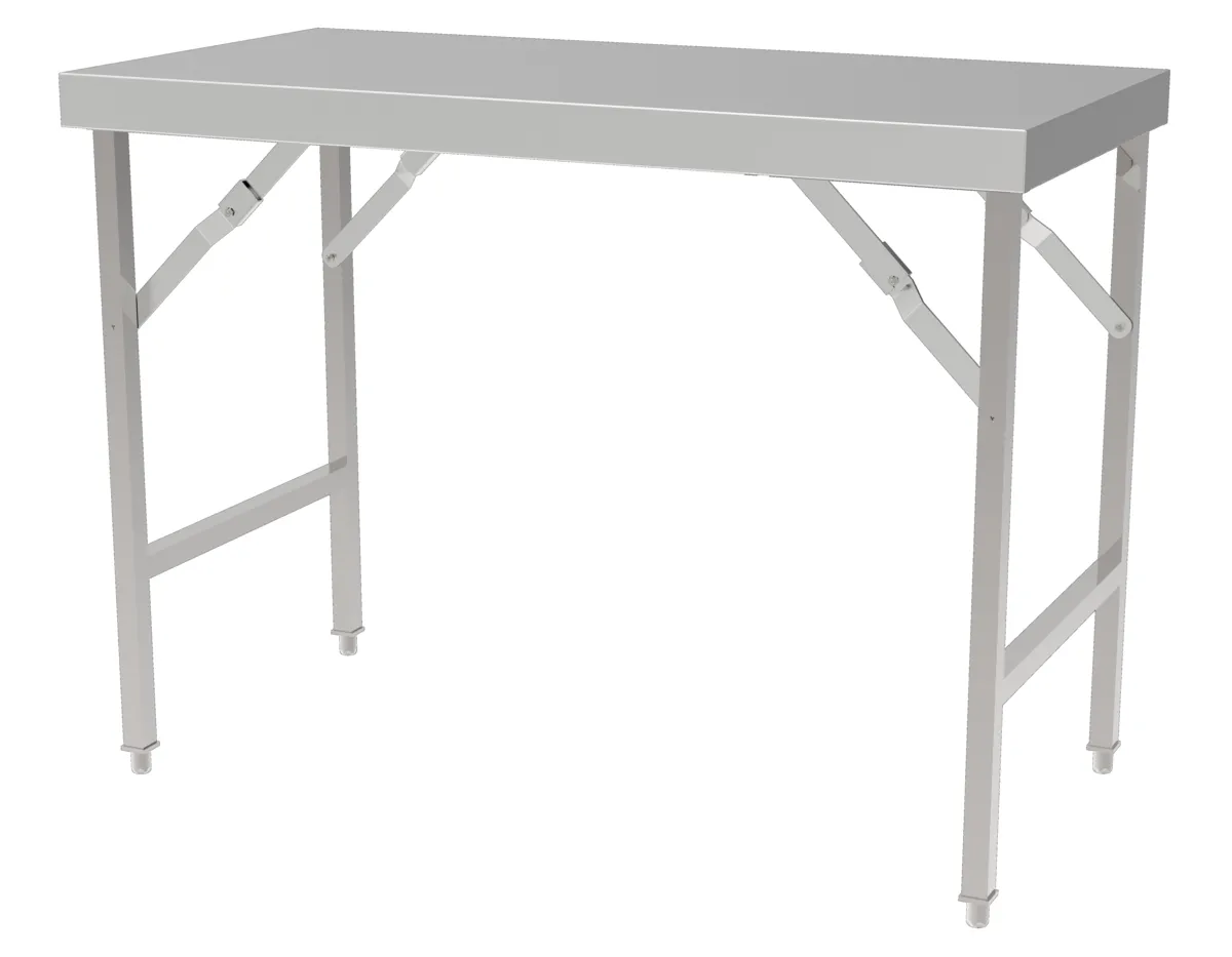 Klappbarer Edelstahltisch - L 1200 x T 700 mm