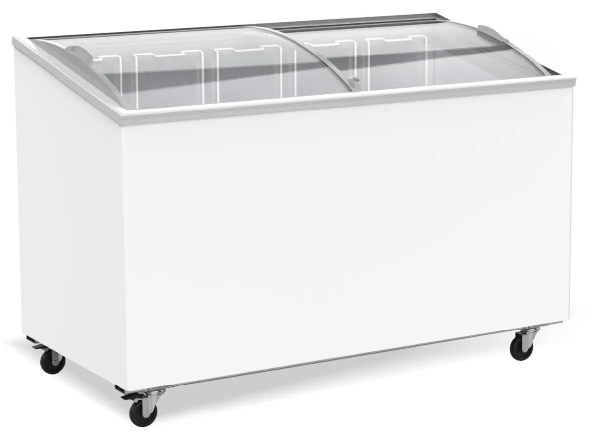 Truhe Gefrierschrank mit Glasdeckel - 397 L