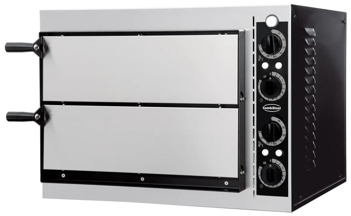 Pizzaofen mit 2 Kammern - 2 Pizzen - 230 V