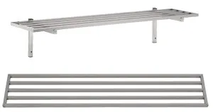 Gitterwandregal mit Halterung - L 1000 x T 300 mm