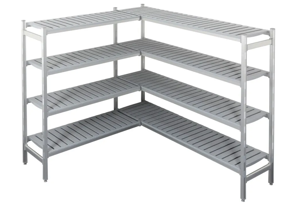 Winkelregal für Kühlraum 1800 x 2100 x 2200 mm - L 1535 x T 450 mm
