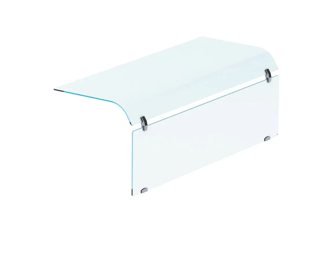 Gebogenes Glas Geschlossen Drop-In - 1 Seite - 3/1