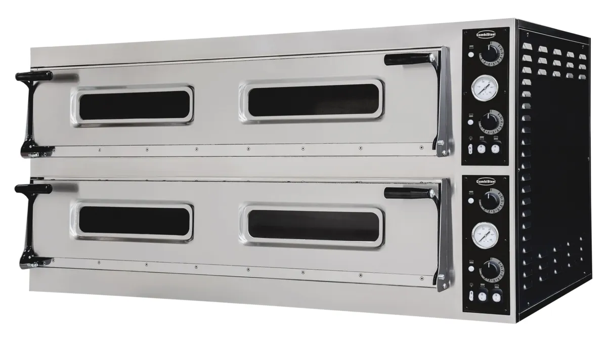 Pizzaofen mit 2 Kammern - 2 x 9 Pizzen - 400 V