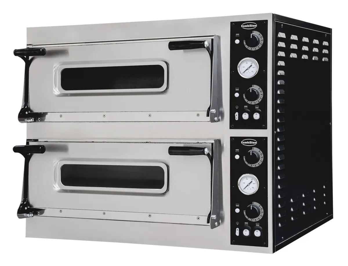 Pizzaofen mit 2 Kammern - 2 x 6 Pizzen - 400 V