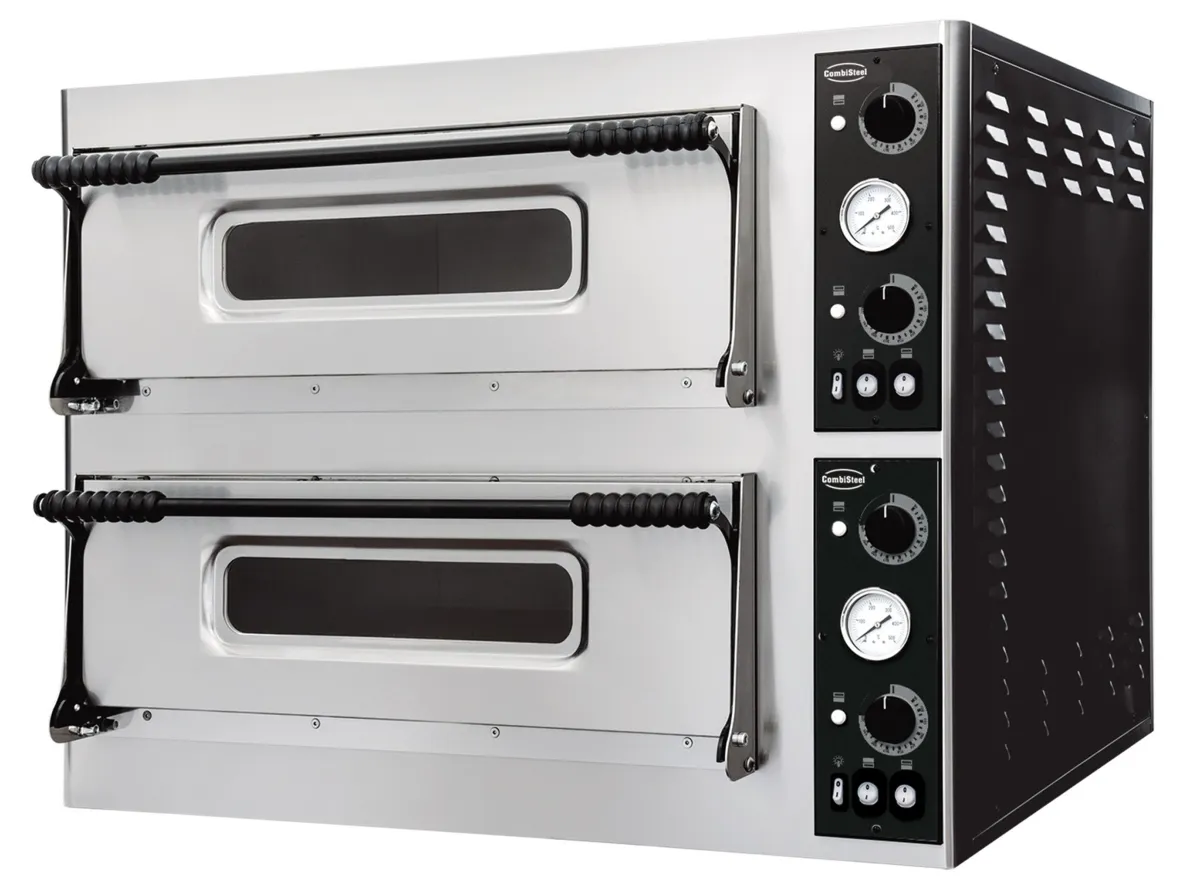 Pizzaofen mit 2 Kammern - 2 x 6 Pizzen - 400 V