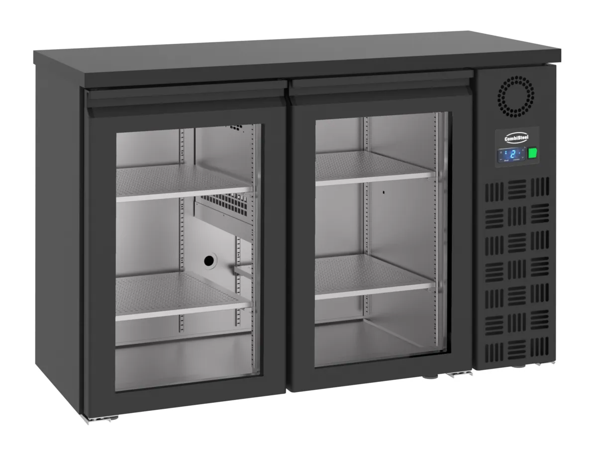 Rückkühlschrank mit 2 Glastüren - 320 L
