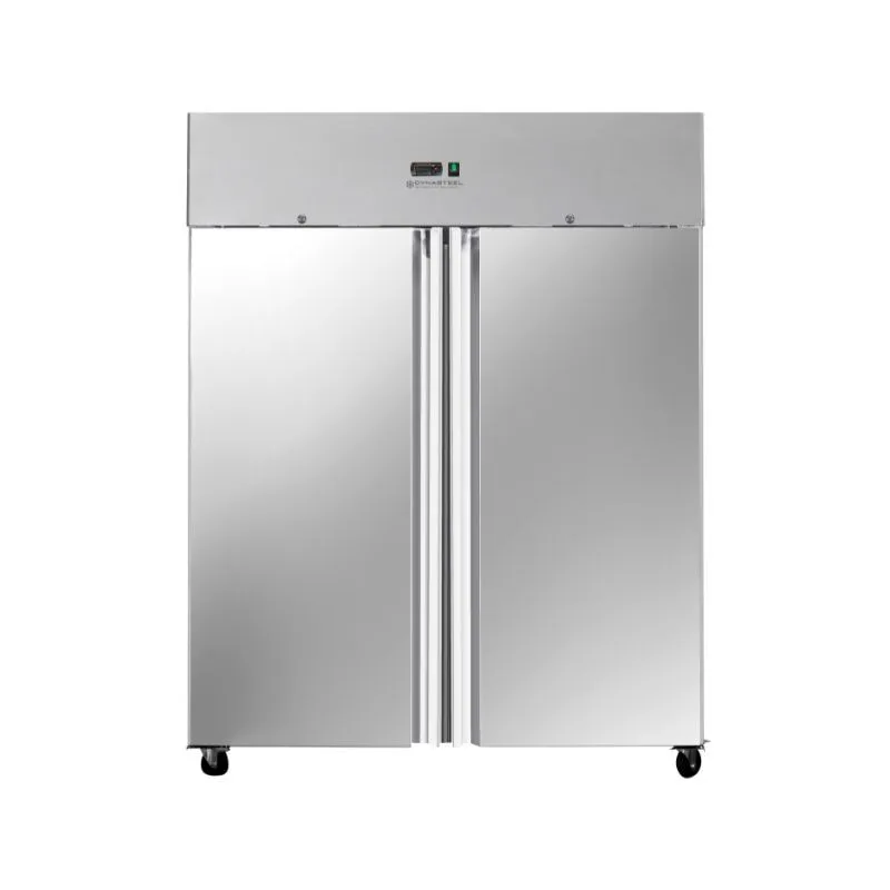 Negativer Kühlschrank 1400 L Edelstahl 2 Türen GN 2/1, Umluftkühlung -18/-22 °C, 815 W, R290