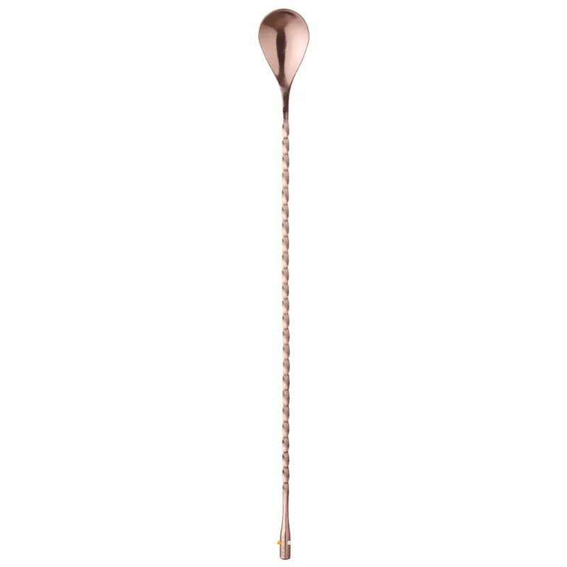 Kupferner Cocktail-Löffel - L 385 mm