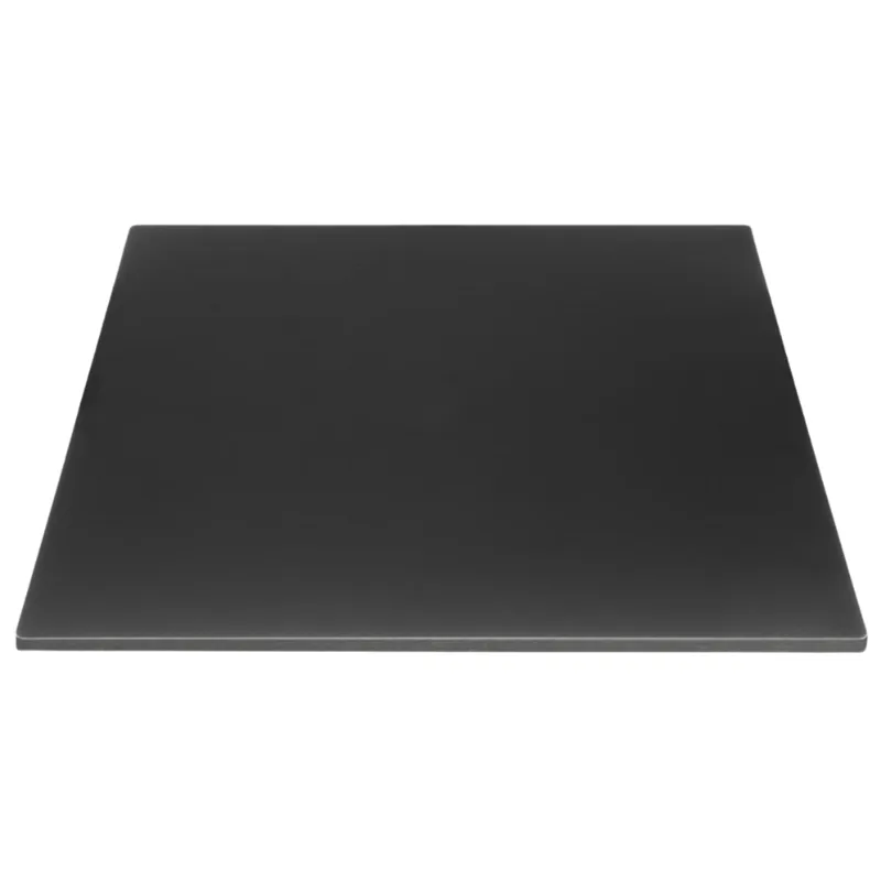 Quadratische Tischplatte in Mattschwarz - 700 mm