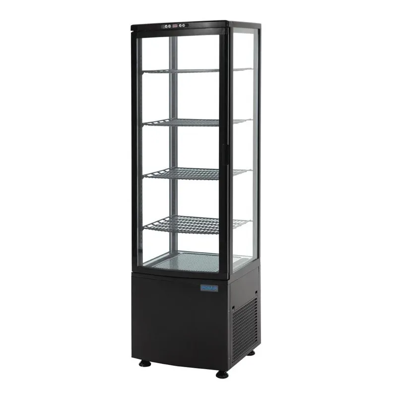 Kühlvitrine - Gebogene Tür - Schwarze Serie C 235 L