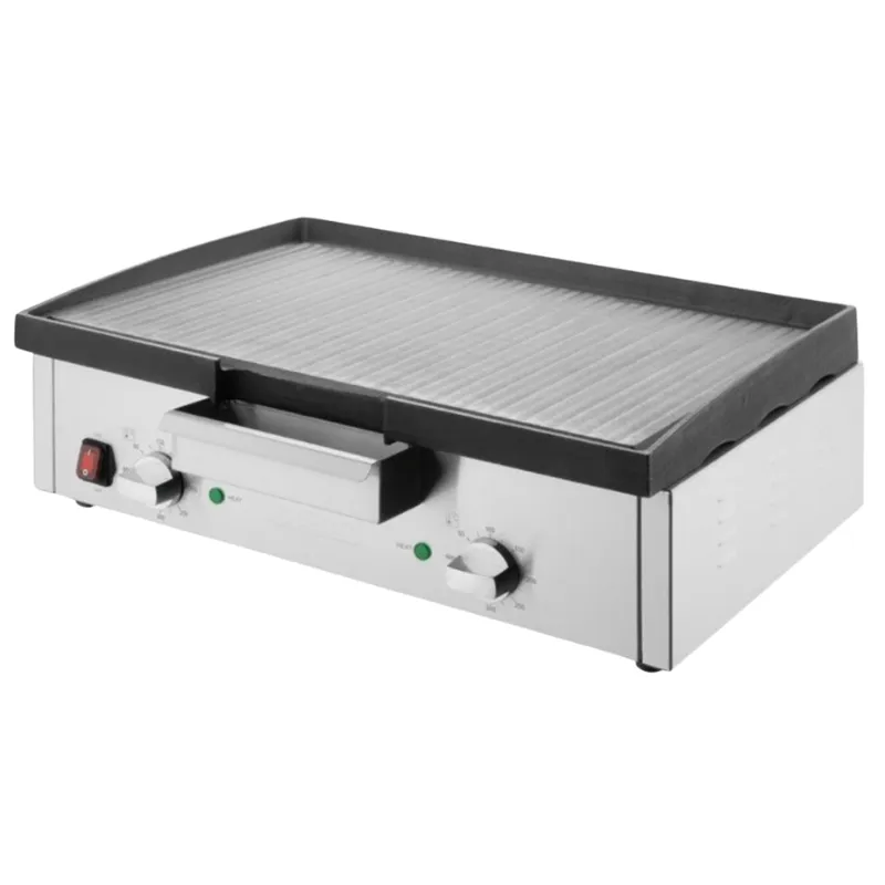 Extra große Gusseisen-Grillplatte - 615 x 466 mm