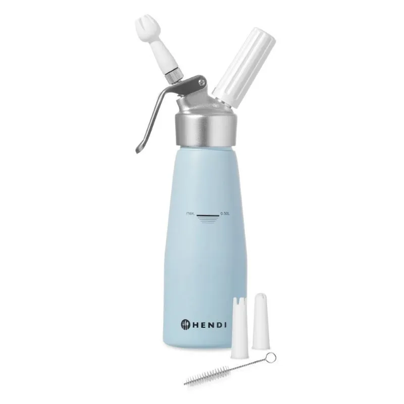 Siphon für Schlagsahne Blau - 0,5 L