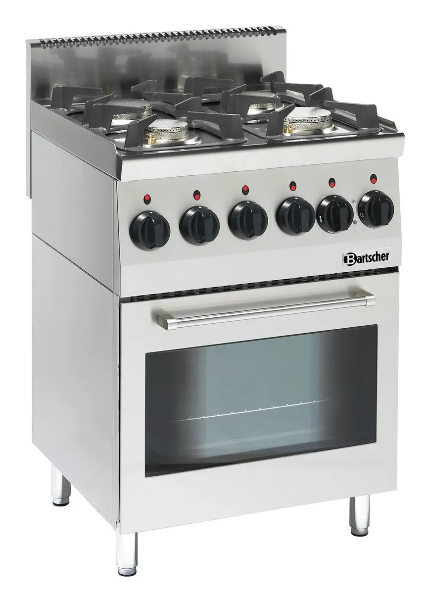 Gasherd mit 4 Brennern - Serie 600