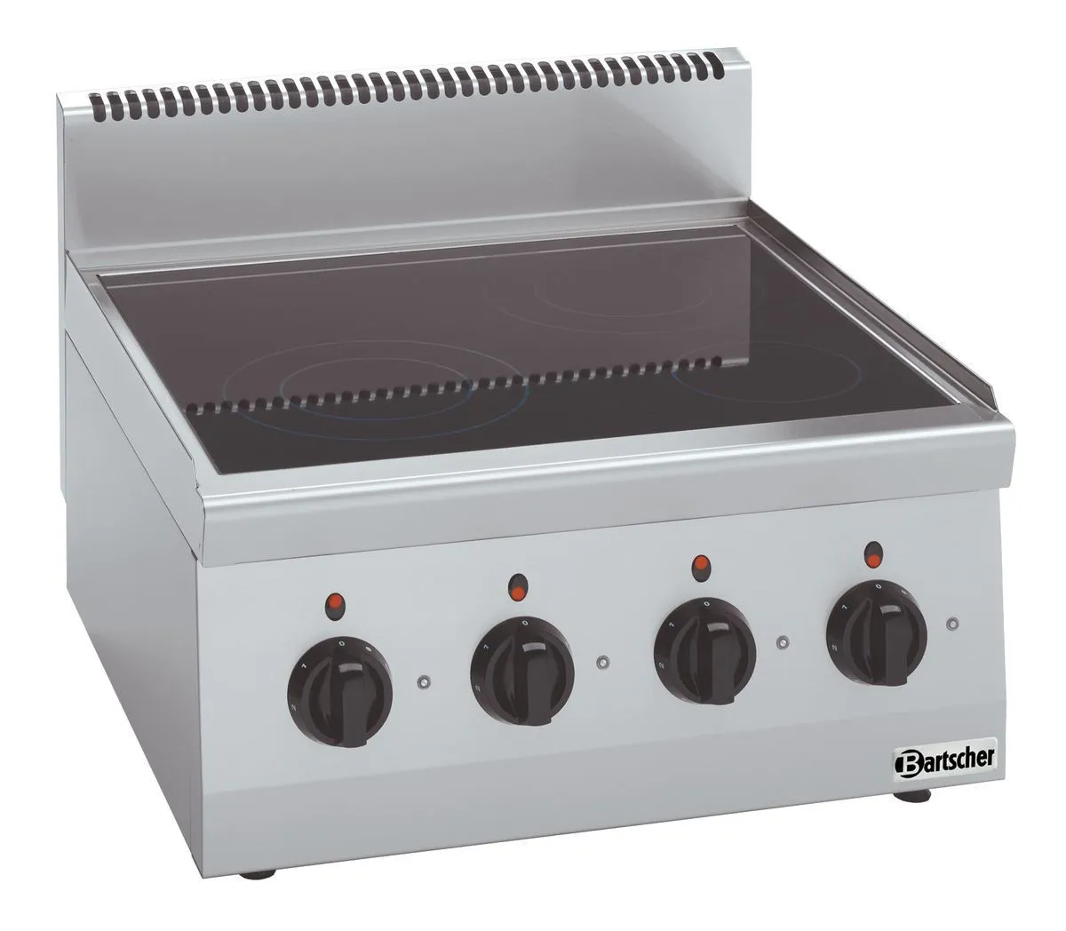 Elektrischer Tischherd mit 4 Glaskeramik-Kochfeldern - Serie 600