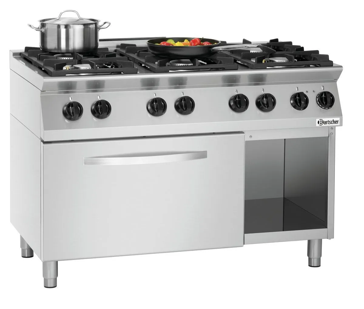 Gasherd mit 6 Brennern - Serie 700