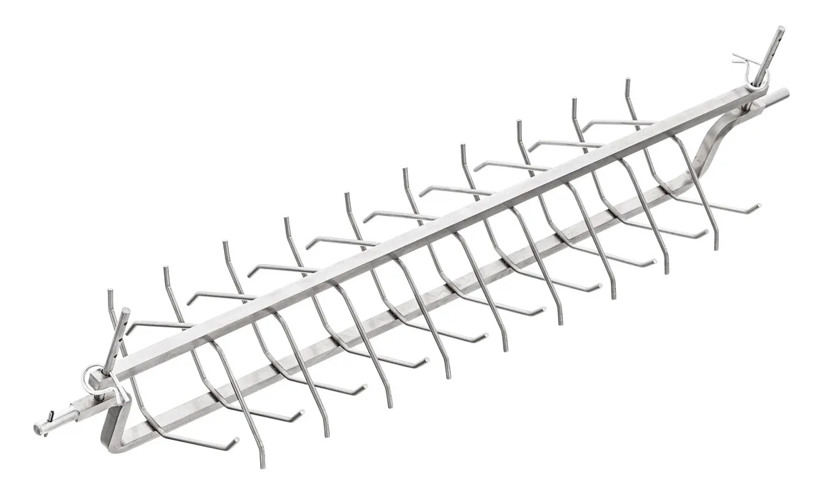 Bratspieß für Braten - 8 bis 12 Hühner
