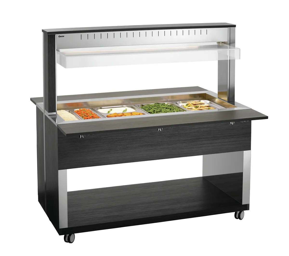 Heißes Buffetwagen - 4 x GN 1/1