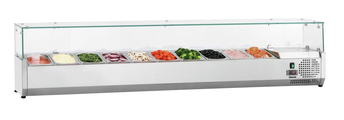 Gekühlte Saladette zum Aufstellen - 10 x GN 1/4