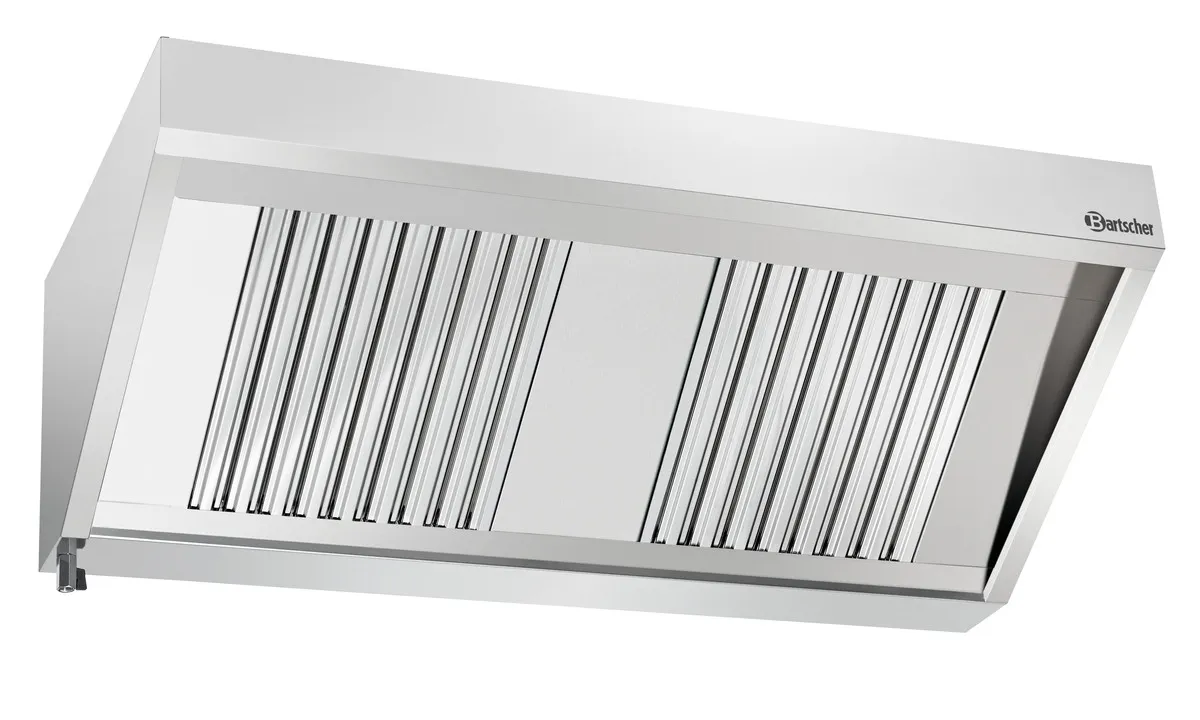 Wandhaube mit Beleuchtung - L 1400 x T 700 mm