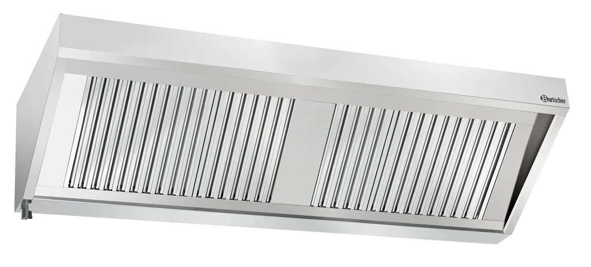 Wandhaube mit Beleuchtung - L 2000 x T 700 mm