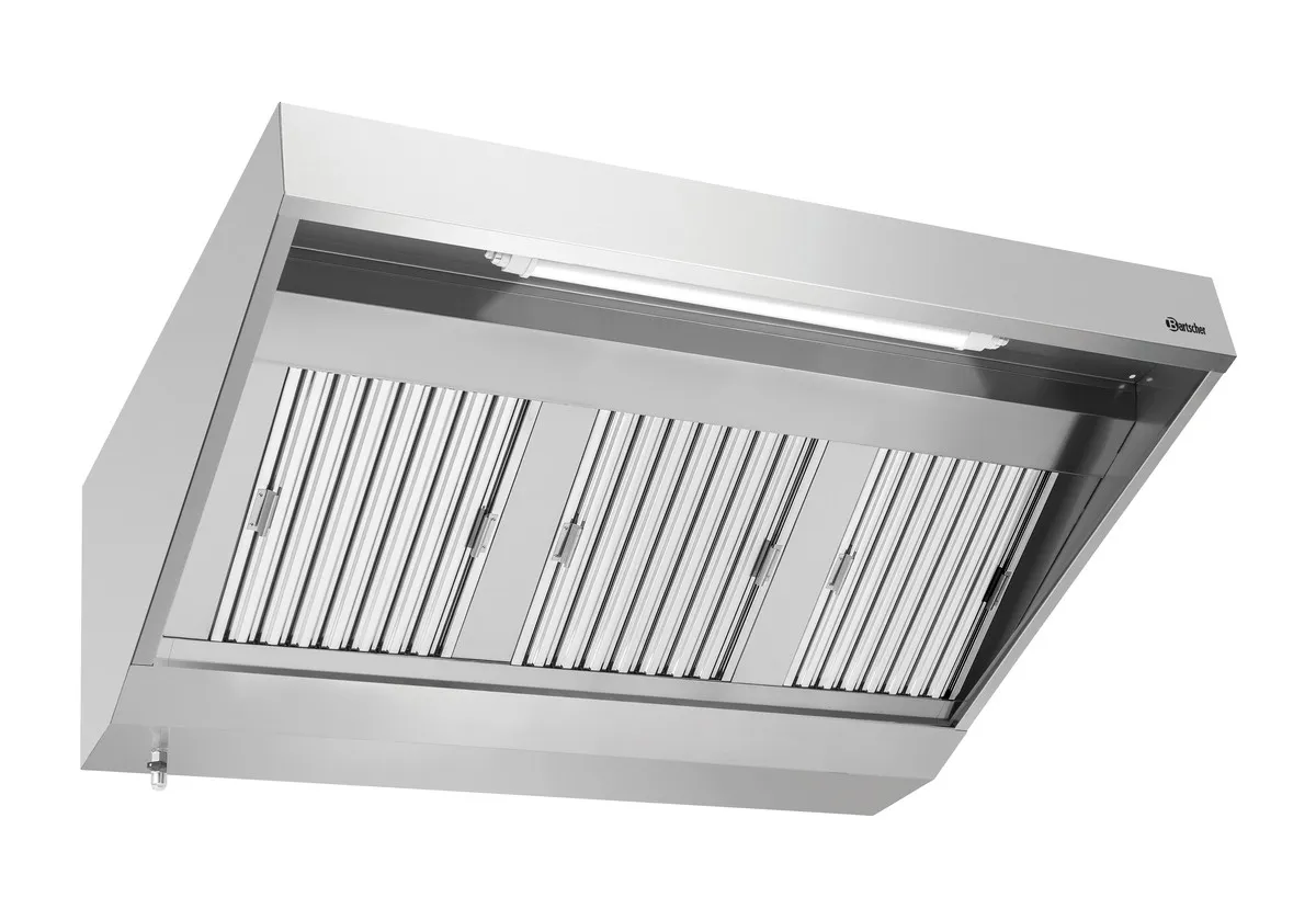 Wandhaube mit Motor und Beleuchtung - B 1500 x T 900 mm