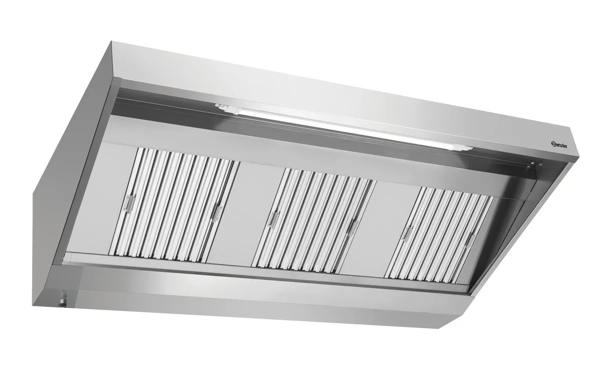 Wandhaube mit Motor und Beleuchtung - L 1800 x T 900 mm